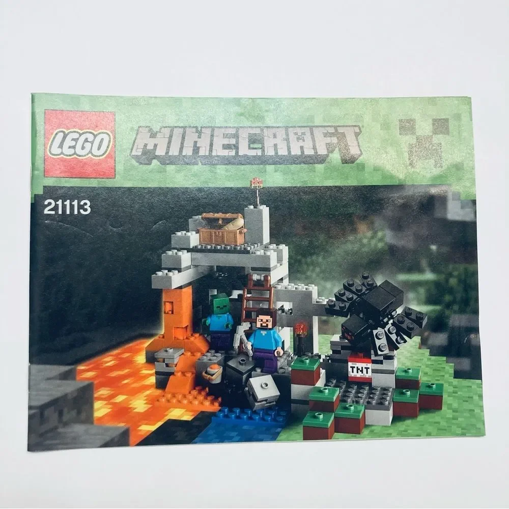 Lego Set 21113 Minecraft The Cave Booklet manual only‎